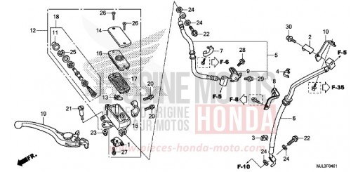 VORDERRADBREMSE (NC700XD/750XA/750XD) NC700XDE de 2014